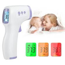 Termómetro corporal infrarrojo sin contacto para la frente para adultos y niños, herramienta de temperatura láser Digital con pantalla Lcd, ABS, nuevo 2024 - compra barato