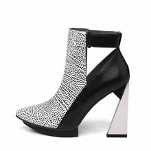 Fashion Pointed Toe Women Platform Pumps Strange Heel Wedding Dress Shoes Woman 11CM High Heels Valentine Shoes 2024 - buy cheap