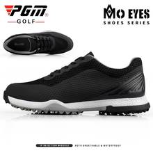 Sapatos de golf respiráveis masculinos, tênis à prova d'água e antiderrapante com cadarço d0771 2024 - compre barato