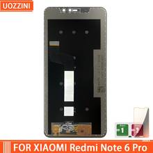 Для Xiaomi Redmi Note 6 Pro ЖК-дисплей и сенсорный экран дигитайзер 1080*2280 для Xiaomi Redmi Note 6 Pro LCD 2024 - купить недорого