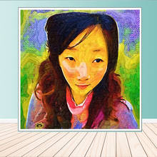 Parede arte personagens asiáticos meninas auto-retratos decoração de casa pintura a óleo fotos de parede para sala de estar decoração do jardim 2024 - compre barato