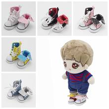 Mini botas de lona de alta qualidade, 6 cores, 5*2.5cm, sapatos para bonecas bjd 1/6, acessórios de boneca de pelúcia exo para bonecas artesanais russas 2024 - compre barato