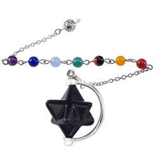 TUMBEELLUWA 7 Chakra Reiki Healing Crystal Merkaba Spinning Star Pendulum Dowsing Divination Metaphysical 2024 - buy cheap