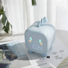 Children Bedside Multifunction Dinosaur Alarm Clock LED Sleep Clock Night Light With Temperature Digital Display Voice Control 2024 - buy cheap