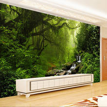 Personalizado 3d mural da parede papel de parede para o quarto foto floresta fundo papéis decoração casa sala estar pintura moderna madeiras 2024 - compre barato