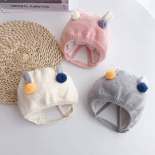 Novo bonito chapéu do bebê recém-nascido beanies tricô de lã macio boné do bebê para meninas meninos chapéus recém-nascidos fotografia adereços infantil acessórios 2024 - compre barato