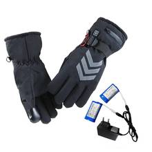 Rechargeable Hand Warmer Winter Electric Thermal Gloves Battery Powered Heated Gloves For Cycling Motorcycle Bicycle Ski Gloves 2024 - buy cheap