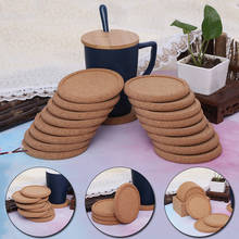 New Round Cork Coasters Set Coffee Cup Mat Drink Tea Pad Placemats Heat Insulation Pot Holder Table Mats Decor 2pcs 2024 - buy cheap