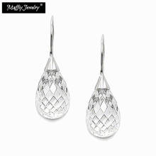 Pendientes de gota de agua de cristal blanco para mujer, joyería de buena moda de estilo europeo, 2017, regalo en plata de ley 925, Super ofertas 2024 - compra barato