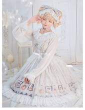 Palace vintage sweet princess lolita dress cross bandage bowknot printing victorian dress kawaii girl gothic lolita jsk loli cos 2024 - buy cheap