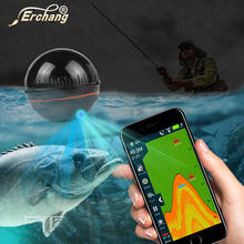 Рыболокатор Erchang XA02, беспроводной эхолот, рыболокатор 48 м/118ft, IOS Android, для морской и озерной рыбалки 2024 - купить недорого