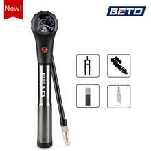 Beto Combo Bicycle Pumps For Tire Shock Fork Hose Bike Pump High Pressure Gauge Road Mtb Cycling Air Inflator Hand Bicycle Pump 2024 - buy cheap
