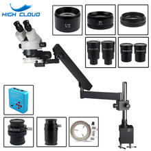 3.5X-90X 7X-45X Articulating Arm Clamp Simul-Focal Industrial Trinocular Stereo Microscope 38MP HDMI Digital Video Camera Set 2024 - buy cheap