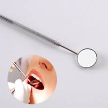 Detachable Stainless Steel Dental Inspection Mini Mouth Mirror Teeth Cleaning Tools Non-Skid Handle Dentist Oral Instrument 2024 - buy cheap
