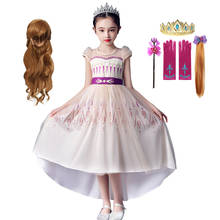 Vestido de princesa para niñas, disfraz de Anna y Elsa de 3 a 10 años, ropa de fiesta, novedad 2024 - compra barato