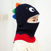 Children's hat cartoon baby hats autumn winter warm hat cute dinosaur knit hat Boys girls Skullies Beanies hats 2024 - buy cheap