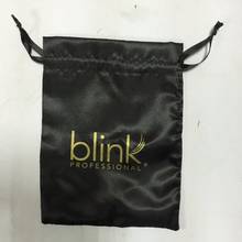 500pcs/lot Custom Jewelry Satin Bag Printed logo small order accepted satin bags for wig with logo printing 2024 - buy cheap