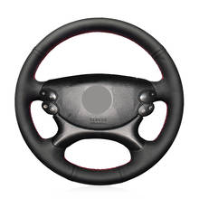 Hand-stitched Black PU Faux Leather Car Steering Wheel Cover for Mercedes-Benz W211 E-Class E230 E280 E350 CLS-Class CLS350 2024 - buy cheap