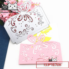 Reunion Butterfly envelope Metal Cutting Dies DIY Scrapbooking Paper Photo Album Crafts Knife Mould Card Embossing Mold Stencils 2024 - buy cheap