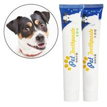 Suprimentos da limpeza dos dentes do animal de estimação, pasta de dentes comestível saudável do cão para a limpeza e o cuidado orais 2024 - compre barato