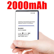Batería de iones de litio para teléfono móvil Fly Iq4490 Iq436i, alta capacidad, 2000mah, Bl8001 2024 - compra barato