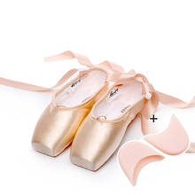 Sapatos de dança de balé adulto, para mulheres, profissional, com fitas, 2021 2024 - compre barato