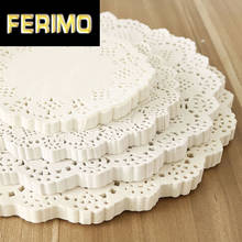 4 4.5  5.5 6.5 7.5 8.5inch Assorted Sizes Round Paper Lace Table Doilies White Decorative Tableware Placemats Paper Mats 100pcs 2024 - buy cheap