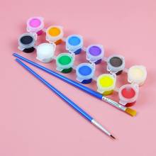 Solid 12 Watercolor Pigment Ceramics Pottery Paint Brush DIY Crafts Pigment Set Gypsum Puppet Doll Painted Paint Kid Drawing Toy 2024 - buy cheap