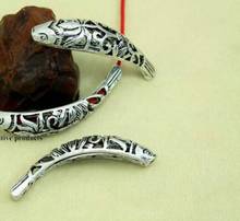 5pcs/lot Tibetan Silver fish bead for bracelet Decorative Metal DIY Jewelry Alloy accessories dgs3s 2024 - buy cheap