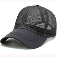 HT3220-Sombrero de malla transpirable para hombre y mujer, gorra de béisbol ajustada, Unisex, para primavera y verano 2024 - compra barato