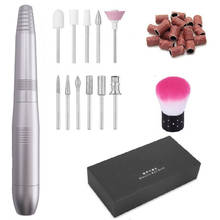 Juego profesional de manicura y pedicura, herramientas de amoladora, taladro portátil USB para uñas de Gel acrílico, 1 Set 2024 - compra barato