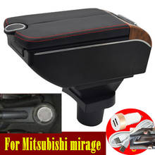 For Mitsubishi mirage Space Star armrest box Double doors open 7USB Centre Console Storage Box Arm Rest 2024 - buy cheap