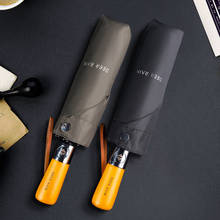 Black Full Automatic Business Umbrella Three Folding Male Female Parasol Umbrella Rain Women Windproof Luxury Umbrella For Men 2024 - buy cheap