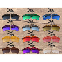 Vonxyz lentes de substituição e almofadas para nariz, kit de 20 + opções de cores polarizadas para orelha, meia de borracha para orelha, oakley flak jacket xlj 2024 - compre barato