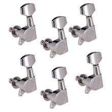 6L Guitar Closed String Button Tuning Pegs Key Tuners Machine Heads 2024 - buy cheap