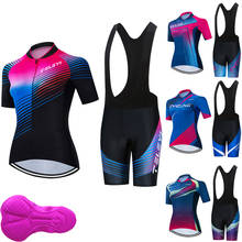 Women Cycling Clothing Bicycle Jersey Set Female Ropa Ciclismo Girl Cycle Casual Wear Road Bike Bib Short Pant Pad Ropa Ciclismo 2024 - buy cheap