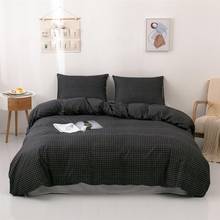 Lovinsunshine conjuntos de cama capa edredão preto conjunto colcha fronha família roupas rainha tamanho king cv01 # 2024 - compre barato