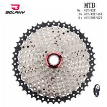 BOLANY Bicycle Cassette 9 10 11 Speed MTB bike freewheel 11-40T/11-42T / 11-46T / 11-50T / 11-52T for ALIVIO / DEORE / SLX / XT 2024 - buy cheap