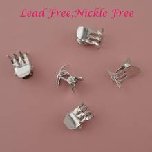 30PCS  silver finish 1.5cm Plain Metal Hair Claws mini hairgrips kids side hairpins at lead free and nickle free quality 2024 - buy cheap