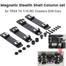 Coluna de concha magnética para t4 1/10 rc crawlers drift carros alta qualidade magnética stealth carro escudo coluna corpo pós montagem 2024 - compre barato