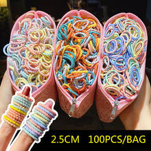 100/1000Pcs/Pack Hair Ties Elastic Scrunchies Hair Bands Rope Kids Hair Accessories For Girls Gum Ponytail Holder Rubber Bands 2024 - купить недорого