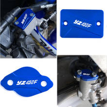 Motorcycle Accessories Front Rear Brake Fuel Tank Cap Reservoir Fluid Cover For Yamaha YZ450F YZ 450F 2003-2007 2006 2005 2004 2024 - buy cheap