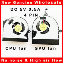 New Laptop cpu gpu cooling fan cooler radiator FOR ASUS G751 G751J G751JM G751JT G751JL DFS501105PR0T FG13 DFS561405PL0T FG15 5V 2024 - buy cheap