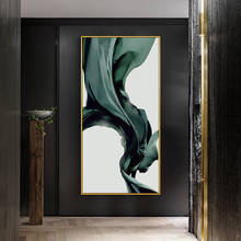 Pintura al óleo pintada a mano, versión Vertical abstracta del pasillo de entrada de luz para pinturas de lujo, telón de fondo D de Villa 2024 - compra barato