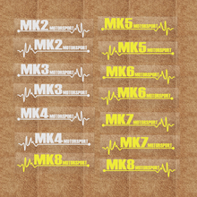 2 шт. автомобильные аксессуары, светоотражающие наклейки, виниловые наклейки для MK2, MK3, MK4, MK5, MK6, MK7, MK8, украшение для автомобиля 2024 - купить недорого