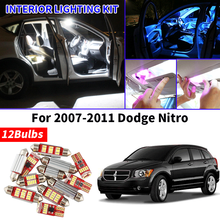 Juego de luz LED Interior Canbus para coche, accesorio para Dodge Nitro, luz de maletero, domo, mapa, 12 unidades, 2007-2011 2024 - compra barato