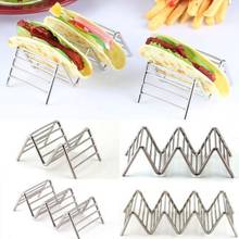 Waveform Stainless Steel Mexican Taco Holders Food Rack Pizza Tool Restaurant Food Show Kitchen Tools Dropshipping 2024 - buy cheap