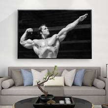 Arnold Schwarzenegger-Póster de lona con cita motivacional para culturismo, cuadro deportivo para gimnasio, Fitness 2024 - compra barato