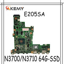 Akemy E205SA placa madre para For Asus Eeebook Flip E205S TP200S TP200SA 15bl-05u5 placa base de computadora portátil N3700/N3710 64G-SSD 2024 - compra barato