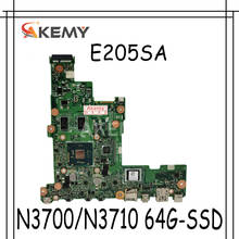 Akemy E205SA Mainboard For Asus Eeebook Flip E205S TP200S TP200SA 15bl-05u5 laptop motherboard N3700/N3710 64G-SSD 2024 - buy cheap